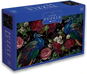INTERDRUK Puzzle Secret Garden: Pávi mezi růžemi