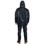 Bunda DAYBORO zimní parka s odepínací kapucí pánská černá 2XL černá