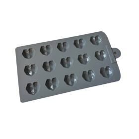 Cesil Silikonová forma Diamantová srdíčka