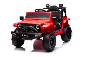 Mamido Elektrické autíčko OFFROAD červené 12V Vysoký podvozek, široké sedadlo, Odpružené nápravy, 2,4 GHz Dálkové ovládání LED světla