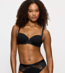 WILD AZALEA FLORALE - Lehká vyztužená balkonetka se 3D kosticemi Triumph BLACK 70B