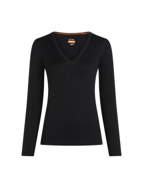 ICEBREAKER Wmns Merino 200 Oasis LS V Neck, Black velikost: S