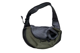 Travel taška pro psa přes rameno Barva: Tmavě zelená, Dle váhy psa: do 2 kg 38 x 22 cm, 42 x 26 cm
