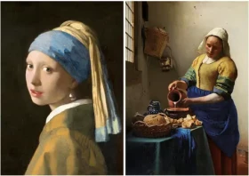 EDUCA Puzzle Dívka s perlou a Mlékařka