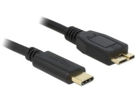 DeLock Kabel USB 3.1 C (M) - USB 3.1 Micro-B (M) 1.0m černá (83677)