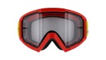 Motokrosové brýle Red Bull Spect Whip 008 červené s čirým sklem - uni