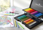 Akvarelové pastelky Faber-Castell Albrecht Dürer dřevěný kufřík 72 barev