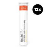 Hydrate+ šumivý - GymBeam (citrusové ovoce, 12 x 20 tab) (69643-4-12x20tab-citrusovéovocie)