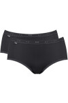 Dámské kalhotky 2 pack Basic midi black - Sloggi černá M