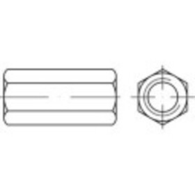 TOOLCRAFT 155967 spojovací objímka M6 20 mm ocel galvanizováno zinkem 100 ks
