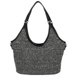 Stylová dámská kabelka na rameno Alfréda, černá