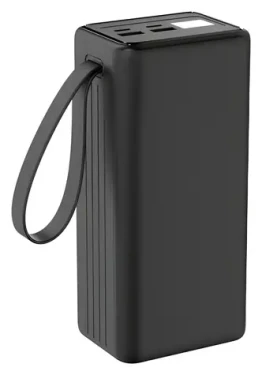 PLATINET PMPB4065 černá / Powerbanka / 40 000 mAh / 65W PD / 2x USB-C + 2x USB-A / displej / LED svítilna (PLAPMPB4065)