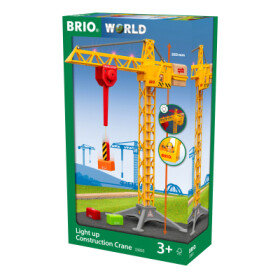 Brio WORLD 33835 Svítící stavební jeřáb