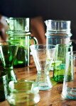 MADAM STOLTZ Skleněný džbán Beldi Green 1 l, zelená barva, sklo