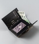 Trendy dámská kožená peněženka Analisa, černá