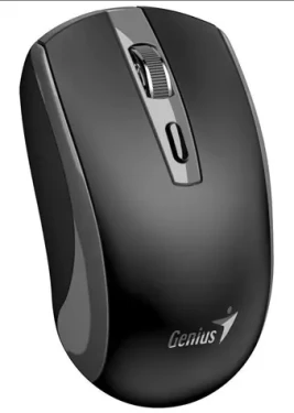 Genius ECO-8150 černo-šedá / Optická bezdrátová myš / 1200 dpi / Copilot / 4 tlačítka / dobíjecí (31030045402)