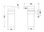 DURAVIT - Starck T Dávkovač mýdla s držákem, matné sklo/kartáčovaný bronz 0099350400