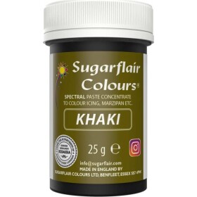 Gelová barva khaki 25g - Sugarflair