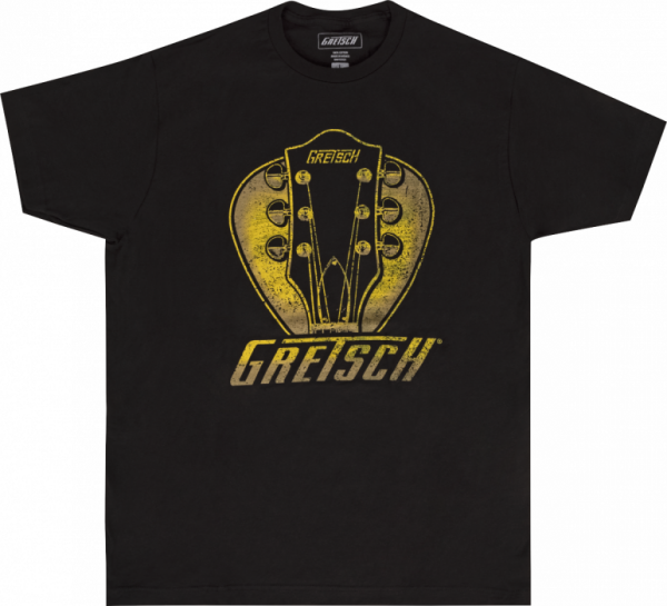 Gretsch Headstock Pick T-Shirt, Black, Large