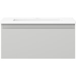 MEXEN/S - Orio koupelnová skříňka 50 cm s umyvadlem Otis, 1 šuplík, šedá mat/bílá mat 91A10-05023-1-BF62-W18M01