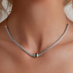 Elenys stříbrný náhrdelník choker Elegance
