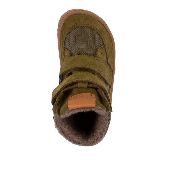 Chlapecké zimní barefoot boty TEX WINTER Olive Froddo G3160247-1 - 27