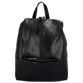 Dámský koženkový designový batůžek/taška Alfredo, černá