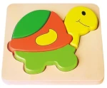 BABU Dřevěné puzzle Želvička