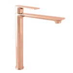 RAV Slezák - NIL - Umyvadlová vysoká baterie bez výpusti, Zlatá Růžová - lesklá, 3,8" NL130.0ZRL