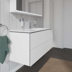DURAVIT - L-Cube Umyvadlová skříňka 55x122x48 cm, 2 zásuvky, bílá mat LC624301818