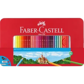FABER-CASTELL Pastelky šestihranná - plechová krabička 60 ks (115894)