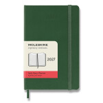 Diář MOLESKINE 2027 denní tvrdý tm. zelený S