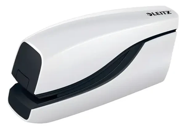 Leitz NeXXt WOW 5566 bílá / Elektrická sešívačka / až 10 listů / napájení 4x AAA (55661001)