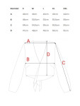 M861 Crop top s vázáním vpředu - džíny EU XXL