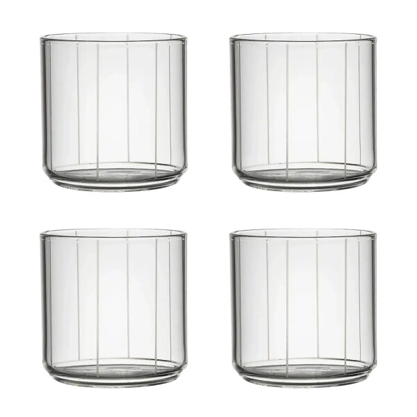 DESIGN LETTERS Sklenice na vodu Pyjamas 4 × 250 ml, čirá barva, sklo