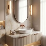 REA - Podomítková umyvadlová baterie Arcos Brush Copper REA-B6976