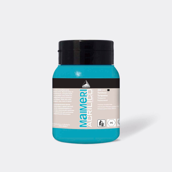 Akrylová barva Maimeri Acrilico 500 ml – Tyrkys