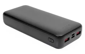 PLATINET PMPB20SETB černá / Powerbanka SET 3v1 / 20 000 mAh / nabíječka 20W PD / kabel USB-C 1 m