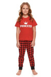 Dívčí pyžamo Princess II červené červená