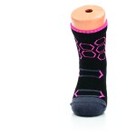 Sada ponožek little shoes sport hexagon kids bf black pink, 2 páry 25-29 EU