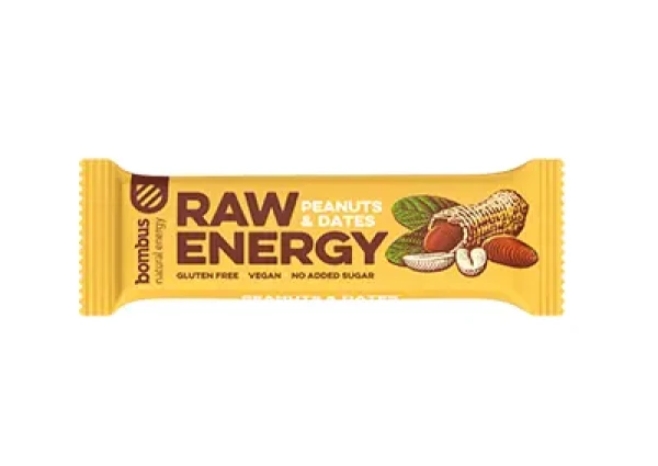Bombus Raw Energy 50 g peanuts dates (09028)