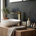 REA - Umyvadlová baterie PREMIUM Prime Brush Gold vysoká REA-B6733