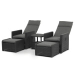 Zahradní set 1+2, polyratan, šedá, AZS-L2665 GREY