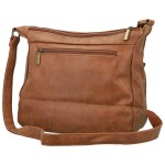 Trendy dámská koženková crossbody kabelka Estina, hnědá