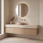 REA - Podomítková umyvadlová baterie Clif Brush Gold REA-B5841