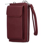 Trendy dámská mini kabelka na mobil Anney, červená