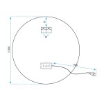 REA - Zrcadlo LED 50cm HZJ050 HOM-02820