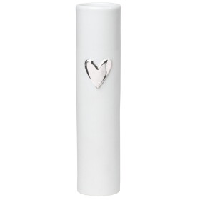 Räder Porcelánová váza Love Silver, bílá barva, porcelán