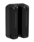 SAPHO - SHOWER MEDIUM dvojitý dávkovač tekutého mýdla, 2x250ml, černá A94803