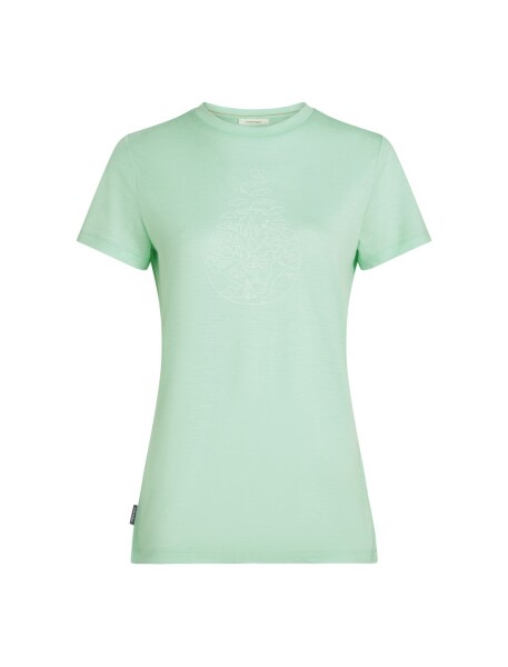 ICEBREAKER Wmns Mer 150 Tech Lite III SS Tee Hike Path, Mint velikost: S